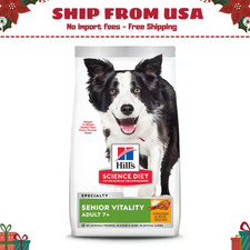 Hill's Science Diet Adult 7 Senior Vitality Chicken  Rice Dry Dog Food 21.5lb