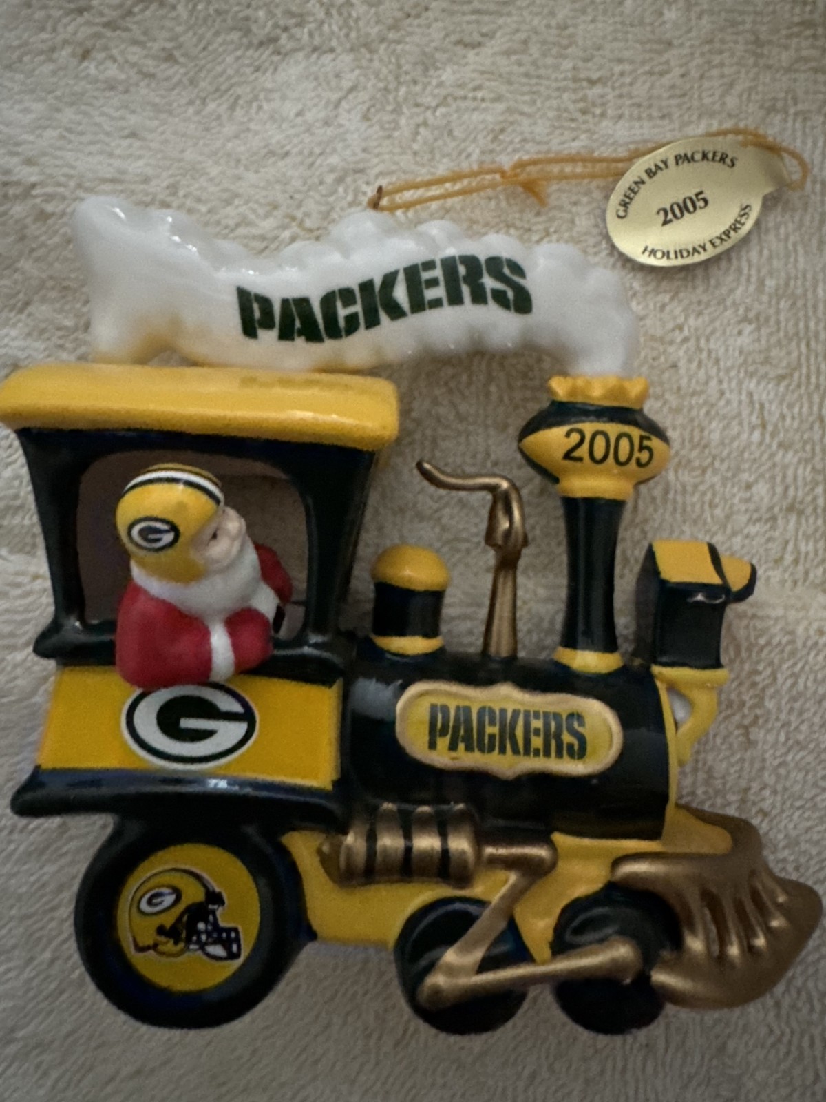 Packers Excursion Train Green Bay Packers NFL 2005 Christmas ornament Holiday Express Train ...