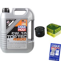 Mann Inspektionspaket 5L Liqui Moly Top Tec 5W-30 FüR Dacia Duster Lodgy 1.5 Dci
