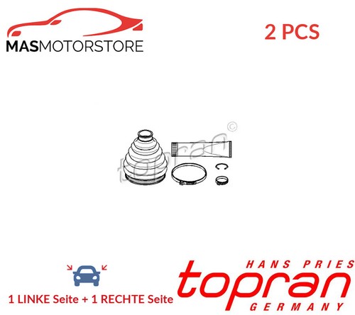 ACHSMANSCHETTE ANTRIEBSWELLE PAAR TOPRAN 722 473 2PCS A FÜR TOYOTA PROACE
