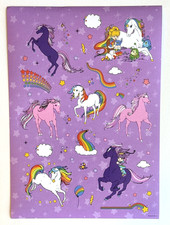 Hallmark HMK   Rainbow Brite   Sticker Sheet Skydancer, Starlite, and Friends
