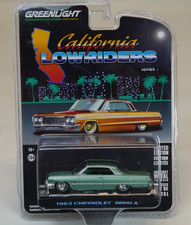 Greenlight 1/64 1963 Chevrolet Impala California Lowrider Green BRAND NEW