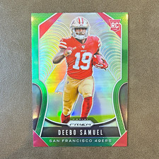 2019 Prizm Deebo Samuel Green Rookie Card Prizm SP #346 San Francisco 49ers. rookie card picture