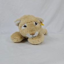 Steiff Vtg 80s Mountain Lion Cub Puma 5372/33 16" Plush Toy Made Western Germany