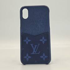 iPhone Case Louis Vuitton Folio Monogram Eclipse Blue iPhone X / XS BC0220