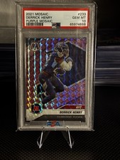 Mosaico Panini 2021 #233 Derrick Henry mosaico rosa/49 TD1428 PSA 10