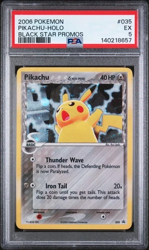 New Listing2006 POKEMON BLACK STAR PROMOS #035 PIKACHU-HOLO PSA 5