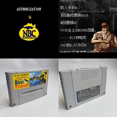 Larry Nixon Super Bass Fishing King Records Super Famicom SFC SN