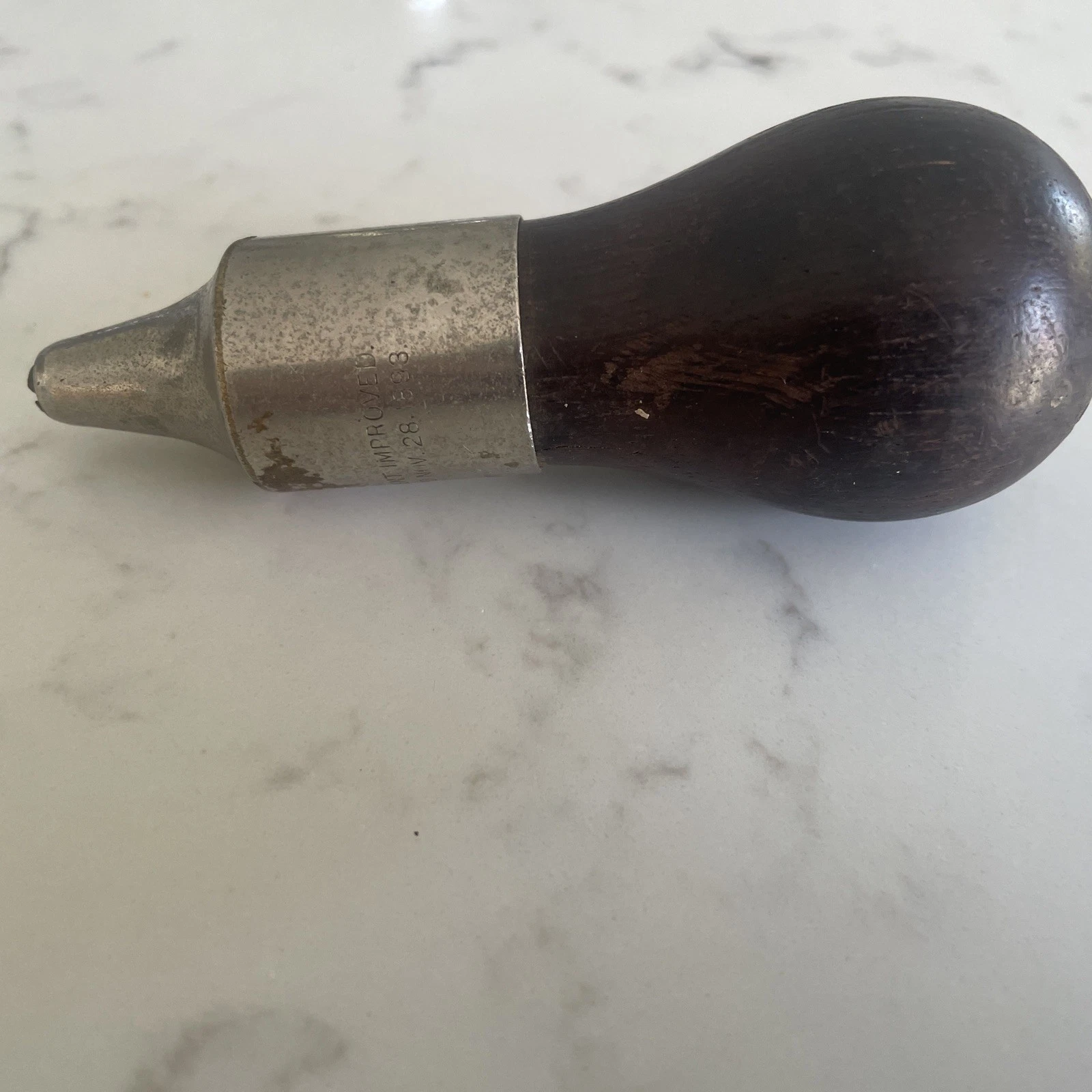 HORACE BRITTON ROSEWOOD TOOL HANDLE PAT NOV 28-1893