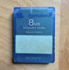 Sony PlayStation 2 PS2 8MB MagicGate Memory Card Blue SCPH-10020