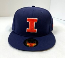 Illinois Fighting Illini NCAA NE WOOL Fitted Hat  Blue/Orange