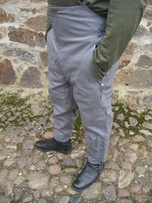 schöne graue Bundeswehr Lederhose  Breeches Gr. 186/82 U-Boot Hose Marinehose