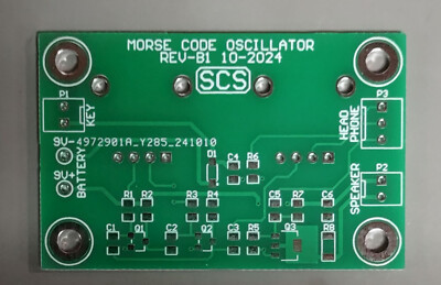 Bare Board  (no parts) for Morse Code Oscillator Similar to Heathkit HD-1416