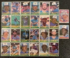 1984 Donruss Baseball Toronto Blue Jays Complete Team Set 