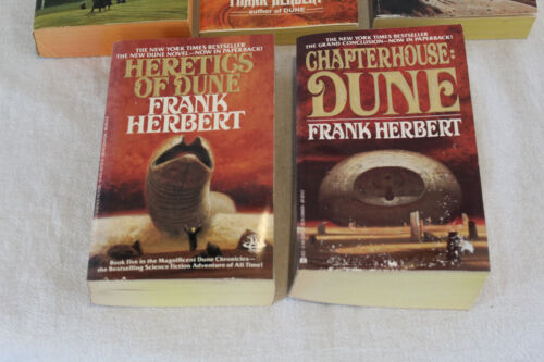 Frank Herbert DUNE 1-3, 5-6 - Paperback 5 Book Lot, Dune, Messiah, Children, ++ - 第 4/14 張圖片