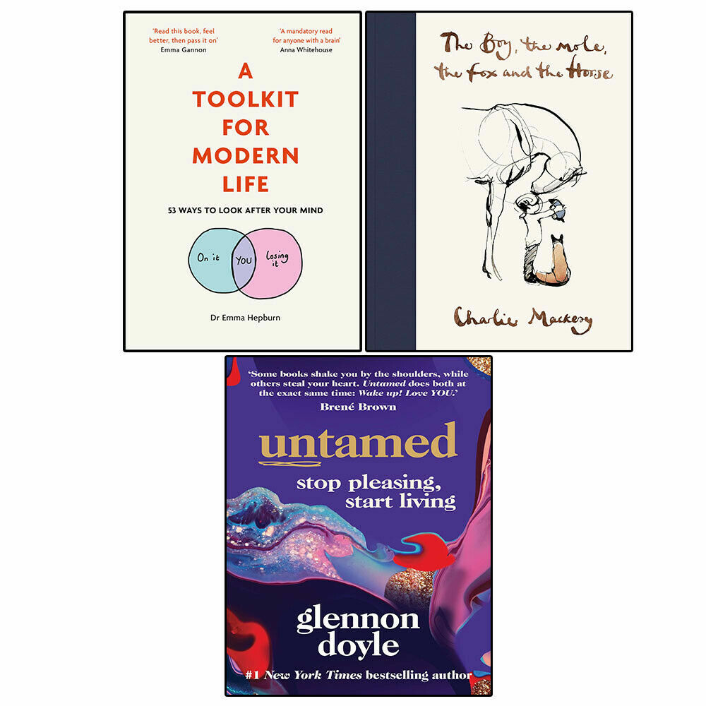 A Toolkit for Modern Life, The Boy, The Mole, Untamed 3 Books Collection Set NEW
