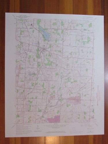 Carte originale vintage USGS Topo Hartville Ohio 1972 - Photo 1 sur 1