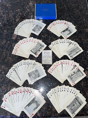 Vintage Detroit 250th Anniversary Playing Cards 1951 Barry