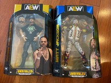 Lot Of 2 AEW Unrivaled Collection Figures-Eddie Kingston & Matt Jackson New
