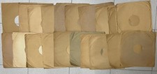 20 X 78 RPM 10" Record sleeves lot- Plain brown covers -Original 1940's-50's
