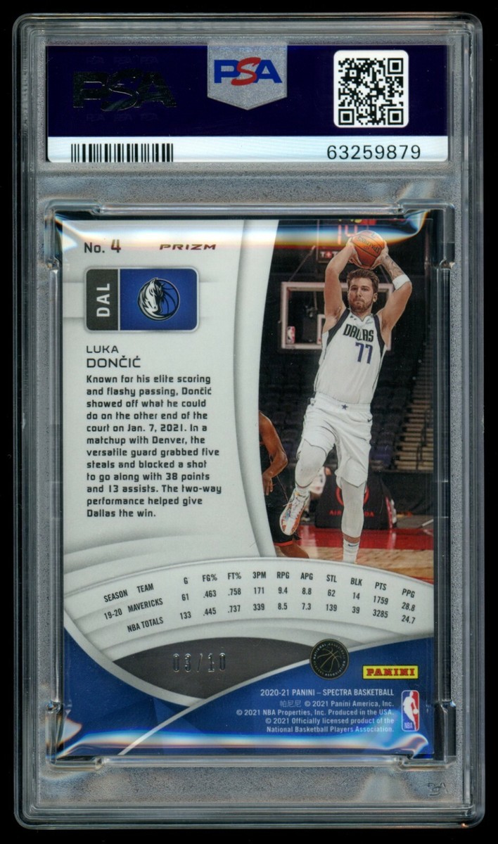 セットアップ 20-21 Panini Prizm Luka Doncic gold PSA9