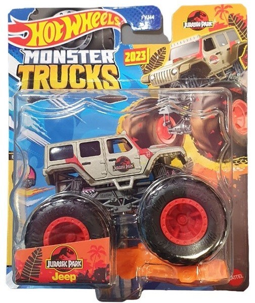 Jeep Jurassic Park Freestyle Wreckers Monster Trucks Hot Wheels Mattel Auto 1:64-image