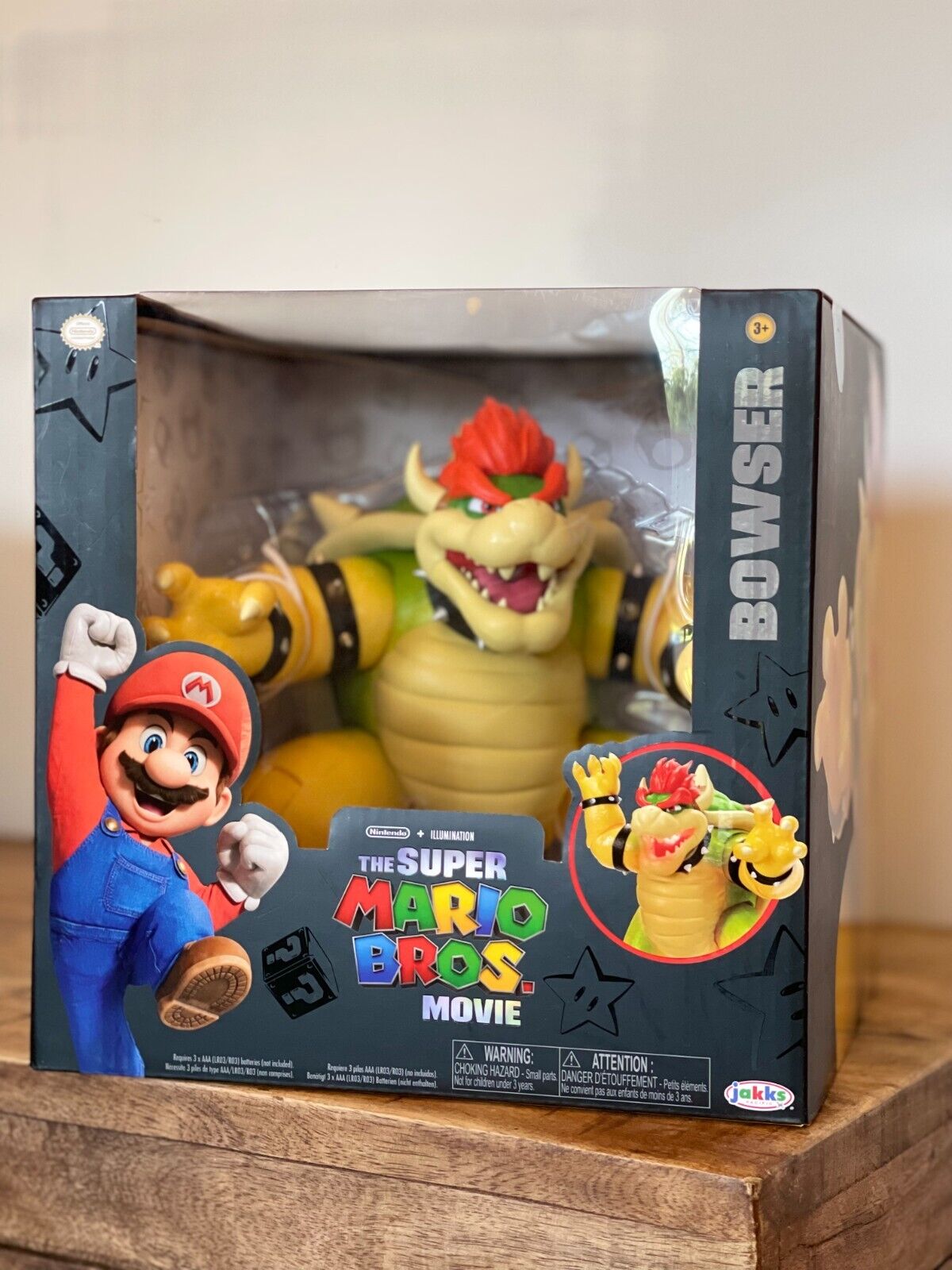 The Super Mario Bros. Movie 7 inch Feature Bowser Action Figure