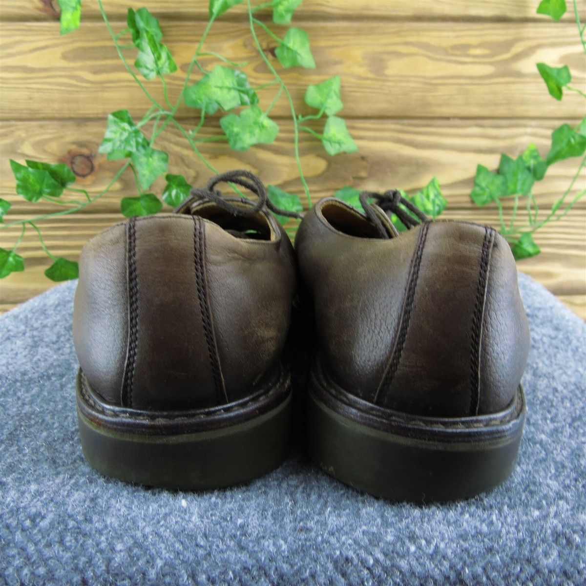 Mephisto Men Derby Oxfords Shoes Brown Leather Lace Up Size  display picture 1