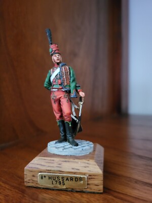 Figurine Prestige Hussard De La République 1796 – 54mm, Métal Peint (France, Occasion)