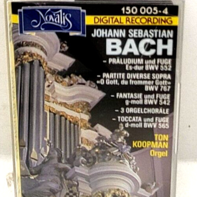 J.S. Bach Ton Koopman Orgel Novalis Cassette Tape (F7)