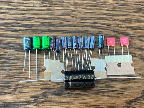 Technics SL-QD22 & SL-QD33 Speed Repair Kit Capacitors Turntable Recap Set