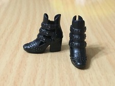 Barbie Doll Fashionistas Fashion Fever Black Buckle Boots Shoes