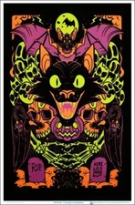 Every Day Is Halloween Blacklight Poster 23.5" x 35.5" - Laminated