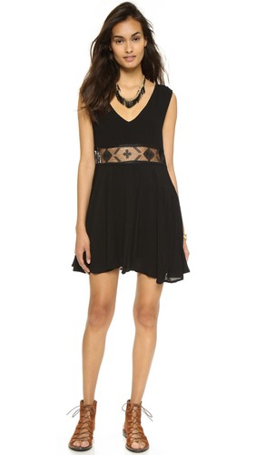 FREE PEOPLE SEXY SCHICKES SOMMERKLEID V-AUSSCHNITT FIT & FLARE Gr. L NEU $ 128 - Bild 6 von 6