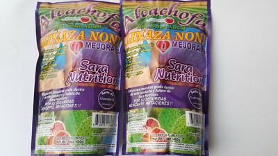 2 PACK ARTICHOKE FLAX SEED & NONI ALCACHOFA IMPROVED LINAZA NONI 12/27  14 OZ EA
