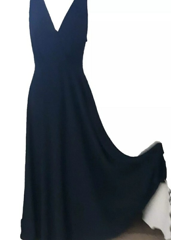 New Tags Navy Bill Levkoff dress Gown 12