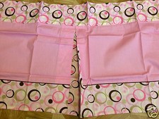 1 George Baby Girl Pink Circle/Dots Baby Nursery Valance 18" x 44"