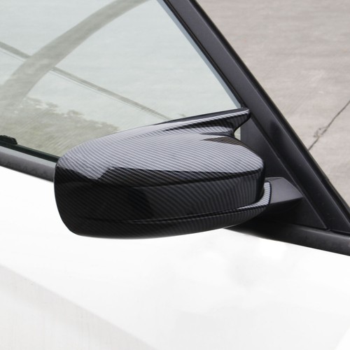 Carbon Fiber Side Door Mirror Cover Molding Trim fit for Dodge Charger
