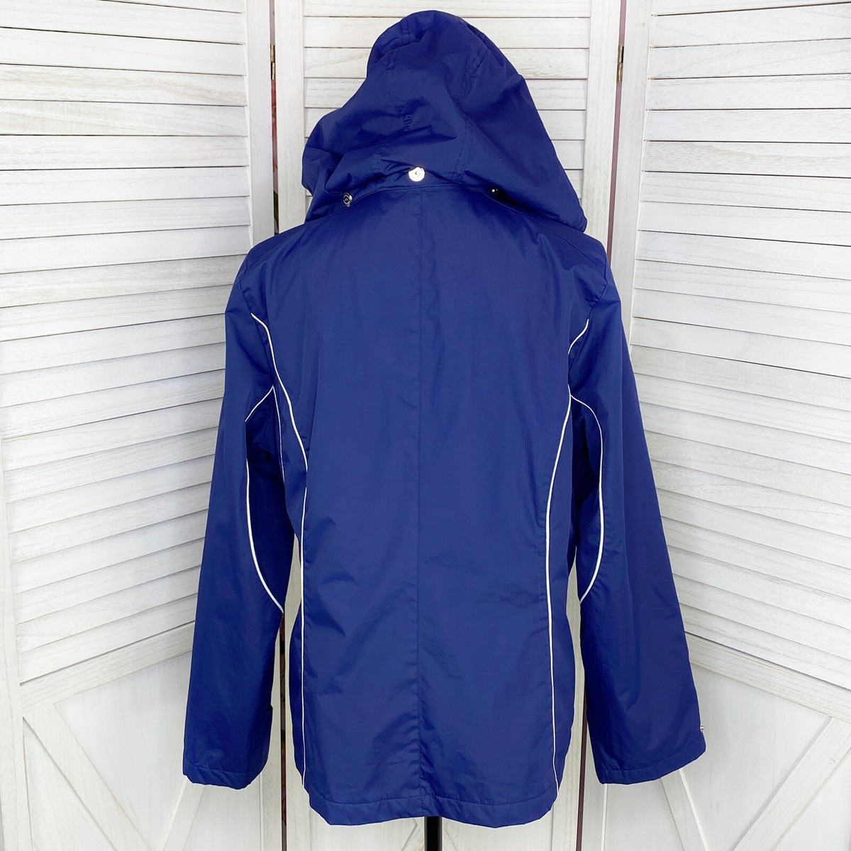 ZeroXPosur Coat Womens Medium Blue Soft Shell Winter Removable