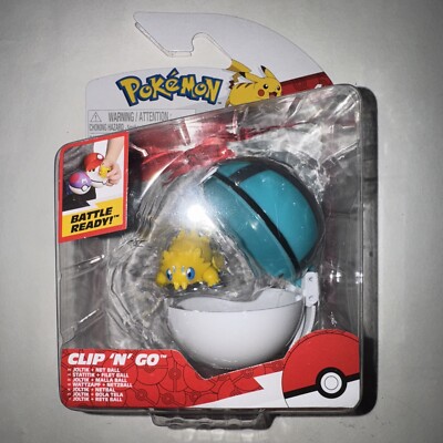 Pokemon Clip 'N' Go Pokeball Joltik & Net Ball 1.5'' Battle Figure Jazwares