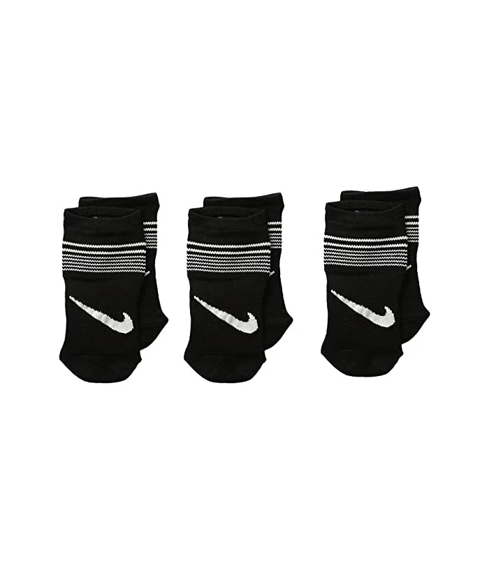 Calcetines Nike Niñas 179111 Perf Ligeros Footie Negros Talla XS Foto 2 de 2