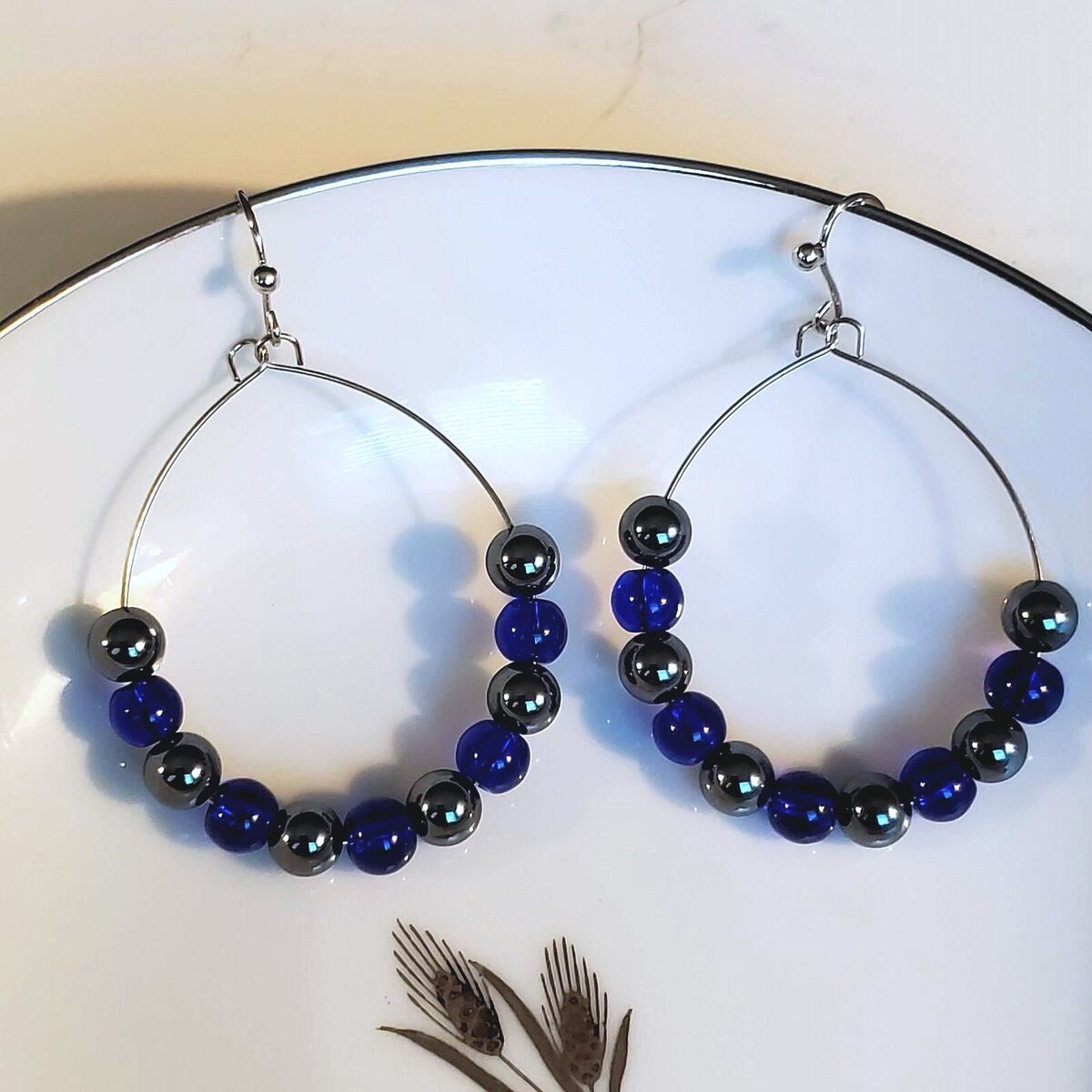 Beaded Slide Hoop Earrings Beaded Slide Hoop Earrings