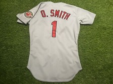 1992 Game-Used Ozzie Smith St. Louis Cardinals Road Jersey
