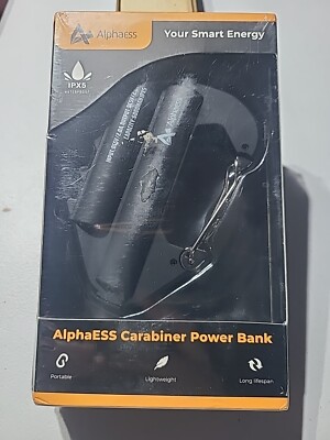Alphaess IPX5 Waterproof 6000mAh DC5V/2.0A USB Portable Carabiner Power Bank (G
