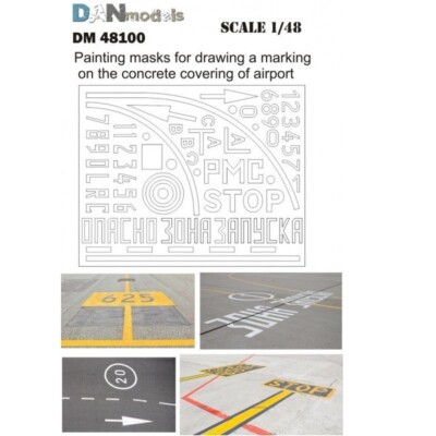 DAN Models 48100 Scale 1:48 Painting Masks For Marking On The Concrete Covering