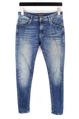 JACK JONES Spray Of Fit Tom Jeans Men's W30/L32 Skinny Fit Whiskers  Faded