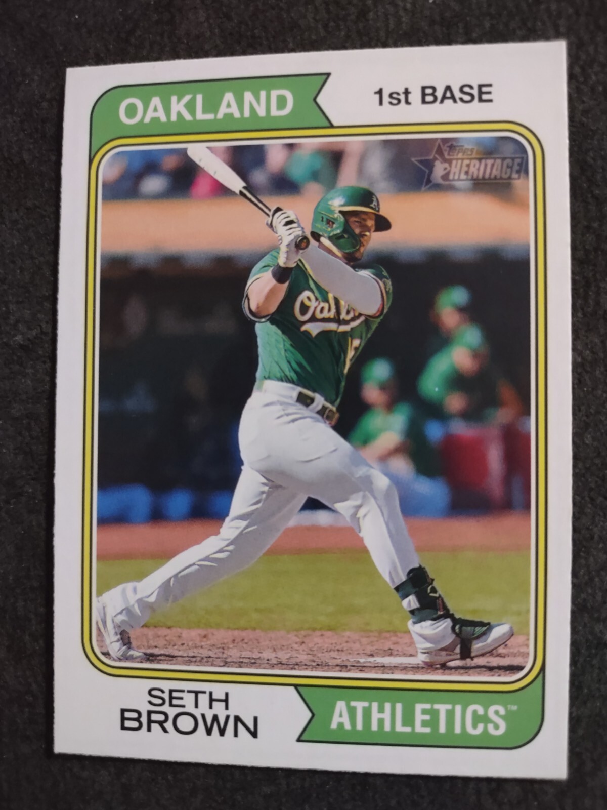2023 Topps Heritage Seth Brown Oakland Athletics #279 Baseball Card