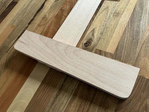 Brundell Harling Polish Hardwood T-Square A2 Wooden - Picture 2 of 6