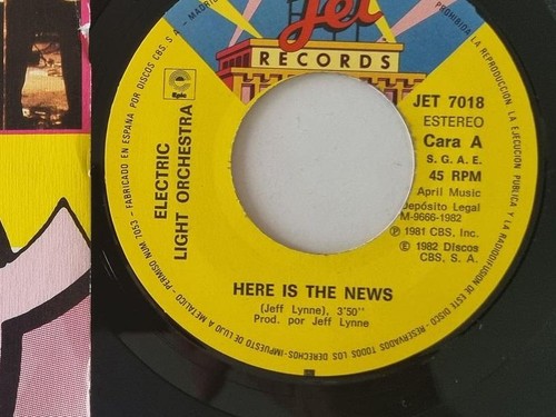 Electric Light Orchestra - Here is the news/ Ticket to the moon 7'' Vinyl Spain - Bild 3 von 5