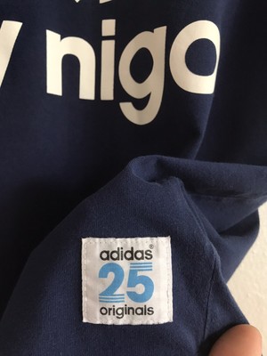 Adidas by NIGO Navy Blue T-shirt Human Made Treofil Logo Tee Medium Japan  Tokyo | eBay